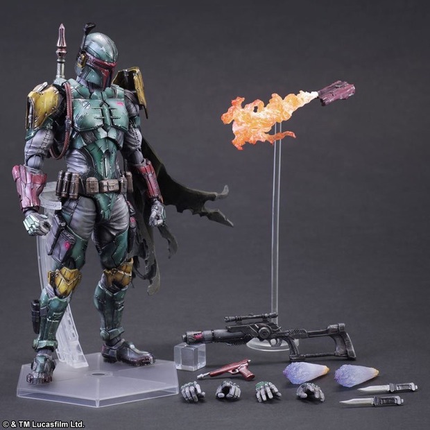Figura reimaginando a BOBA FETT de SQUARE ENIX.