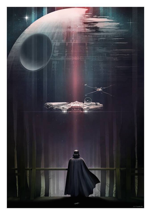 STAR WARS VI póster de ANDY FAIRHURST.