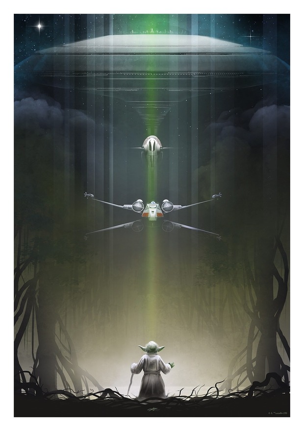 STAR WARS V póster de ANDY FAIRHURST.