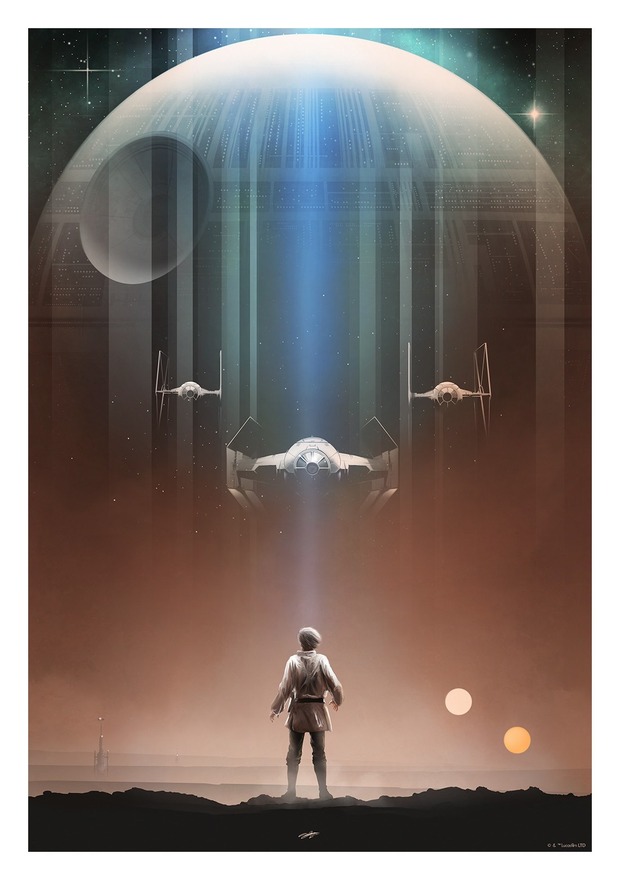 STAR WARS IV póster de ANDY FAIRHURST.