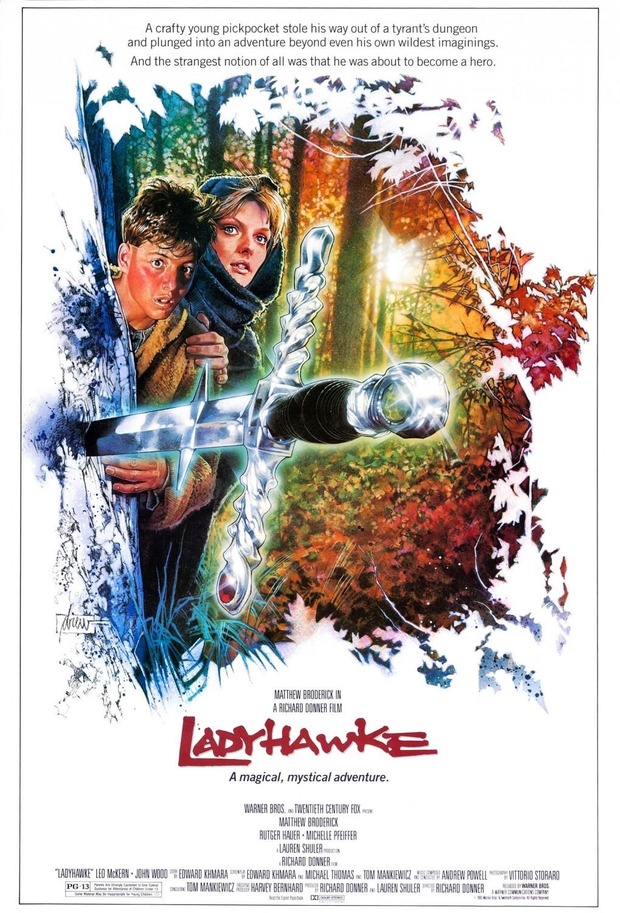 Este póster de LADY HALCÓN no lo conocía.