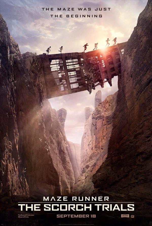 Nuevo póster de EL CORREDOR DEL LABERINTO. LAS PRUEBAS.