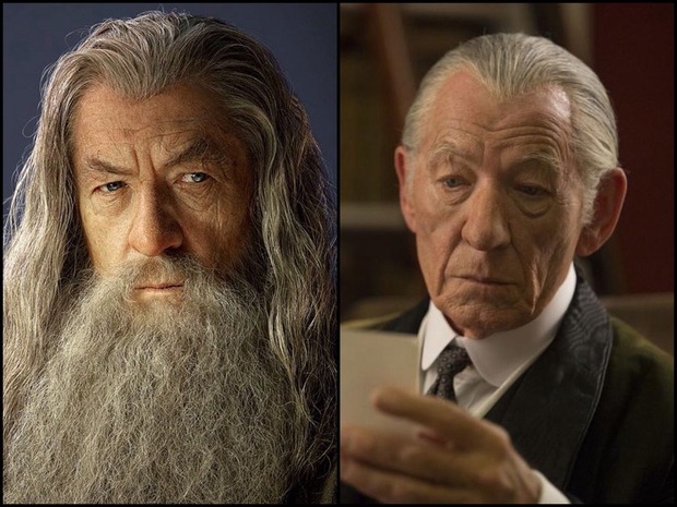 GANDALF ha pasado por el barbero para MR.HOLMES. Parece que han utilizado la misma nariz.