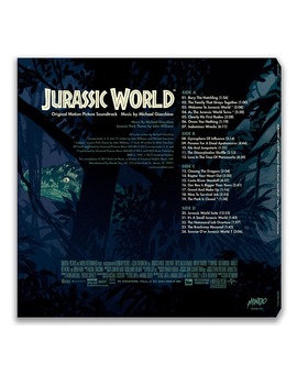 Edición limitada en vinilo de la BSO de JURASSIC WORLD diseñada por MONDO. 2
