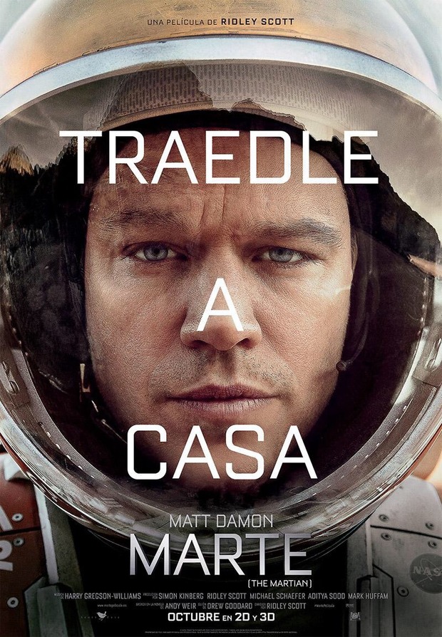 MARTE (THE MARTIAN) póster. ¡Sí se podía!