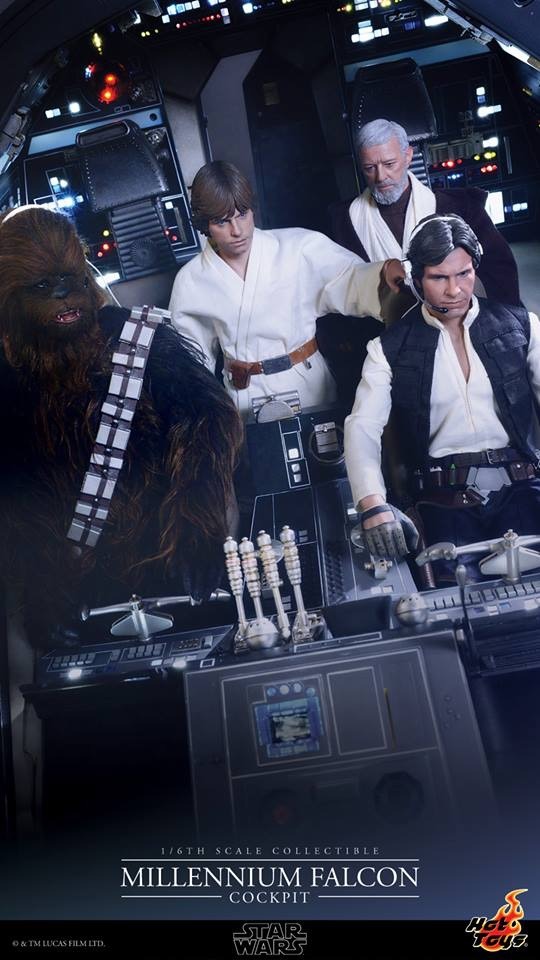 La cabina del HALCÓN MILENARIO de HOT TOYS 3