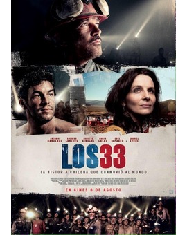 'Los 33' póster y trailer.