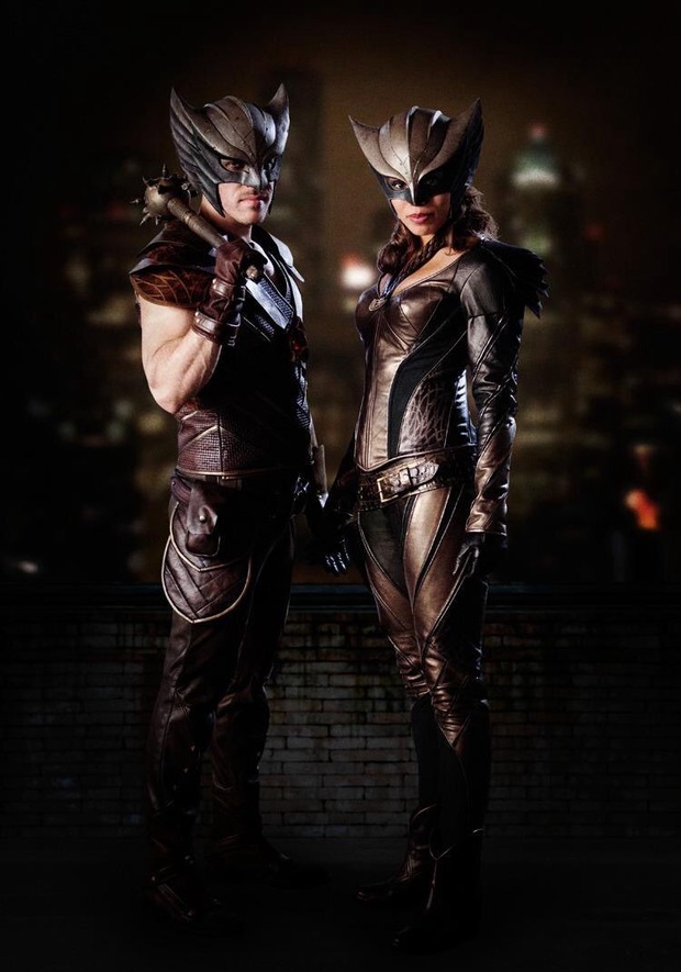 Hawkgirl y Hawkman. 
