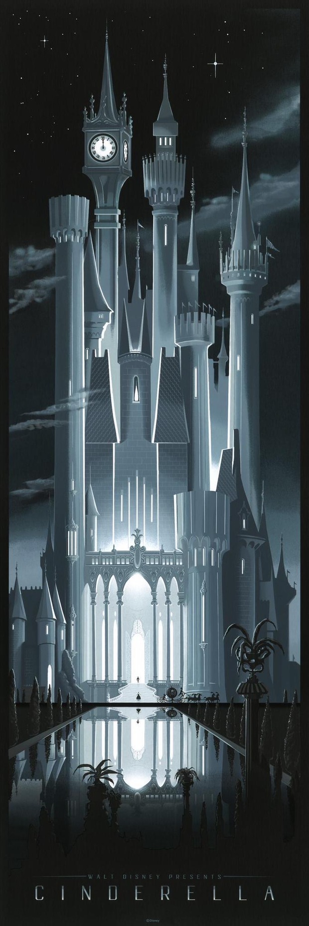 Póster del 65 aniversario de 'Cenicienta' edición limitada. De J.C.Richards.