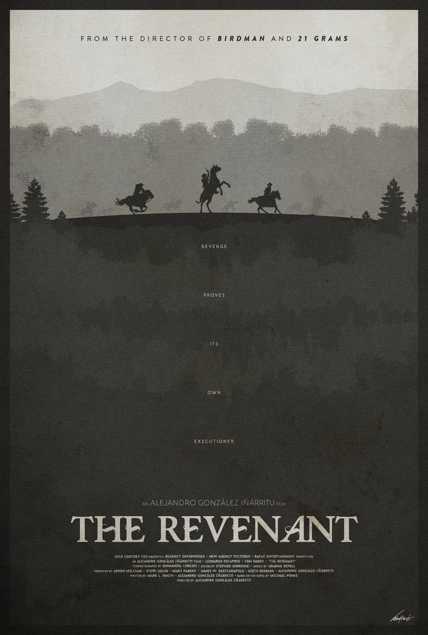 'El Renacido'. Póster.