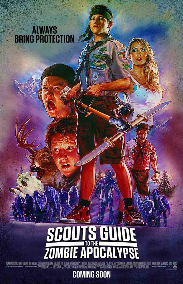 'Scouts Guide To The Zombie Apocalypse' póster.