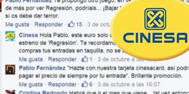 La polémica mangancia del 1€ extra en Cinesa por las "Películas Premium". 