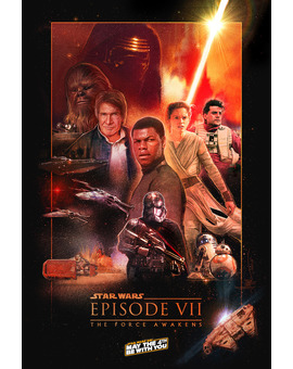 'Star Wars VII' póster de Paul Shipper.