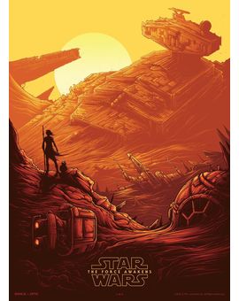 'Star Wars VII' póster de Dan Mumford exclusivo para la cadena de cines AMC.