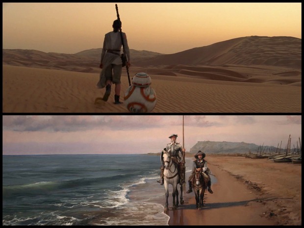 'Star Wars VII' se suma al centenario de Cervantes con este homenaje. ;D