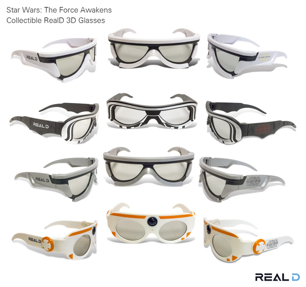 Las gafas de RealD para ver 'Star Wars VII' en 3D.