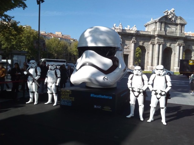 Pedazo cascos en Madrid.