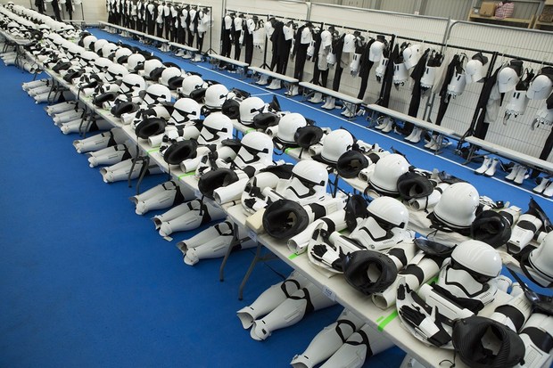 Guardarropa en el rodaje de 'Star Wars VII'