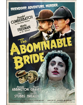 'Sherlock: The Abominable Bride' póster vintage.