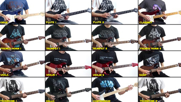 La guitarra orquesta y Star Wars.