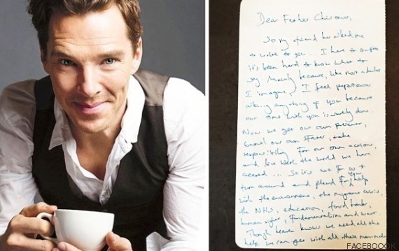 La emocionante carta a Papá Noel de Benedict Cumberbatch.