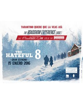 Quentin quiere que la veas así, pero en España sólo hay un cine con posibilidades de proyectarla así. La próxima película de Tarantino será en Cinerama.