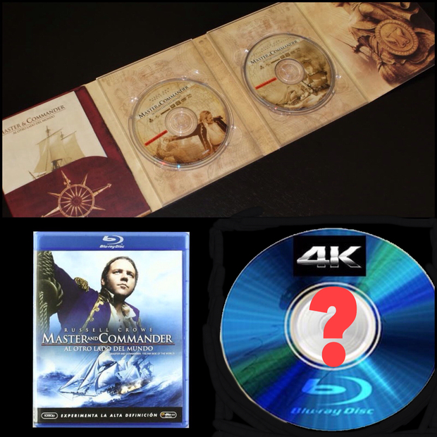 Del DVD al BD perdiendo calidad en las ediciones. ¿Qué harán con el 4K? Menos que la película pelada no puede ser.