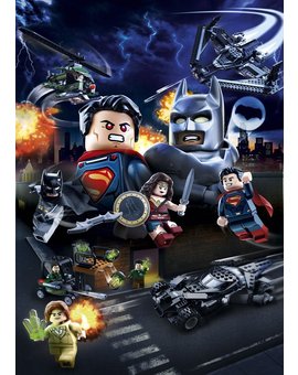 'Batman vs Superman' el Lego póster.