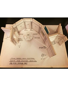 Maqueta del decorado de la Tardis.