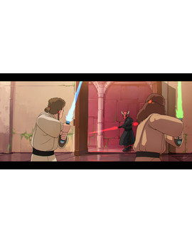 Star Wars al estilo Ghibli por el artista Lap Pun Cheng.