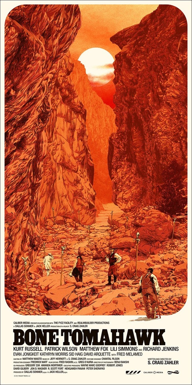 'Bone Tomahawk' póster por Matthew Woodson 