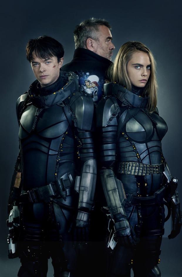Valerian, Laureline y Luc Besson.