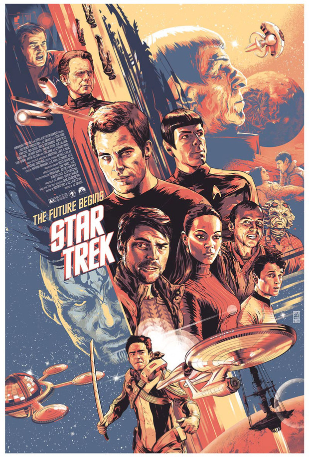 'Star Trek' póster de Aurelio Lorenzo.