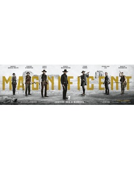 'Los 7 Magníficos' cartel panorámico. (Qué pereza).