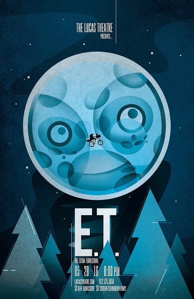 Cartel exclusivo de E.T. para The Lucas Theatre.