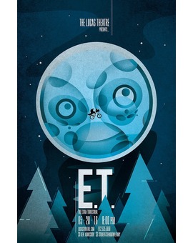 Cartel exclusivo de E.T. para The Lucas Theatre.