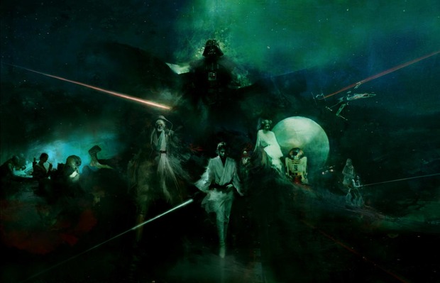 'Star Wars IV' por Christopher Shy.