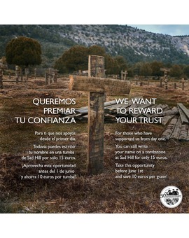 Apadrina una tumba con tu nombre en la restauración del cementerio de Sad Hill de 'El Bueno, El Feo y El Malo'.
