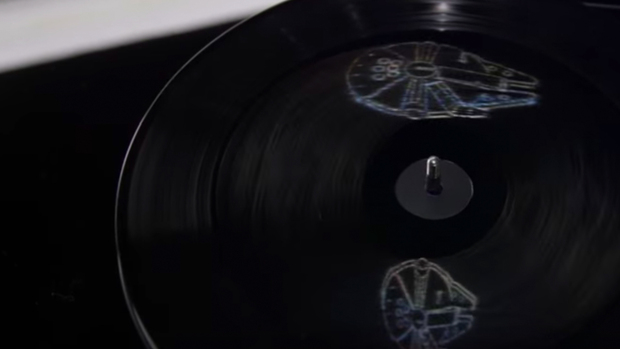 El vinilo de la BSO de 'Star Wars VII' con hologramas.