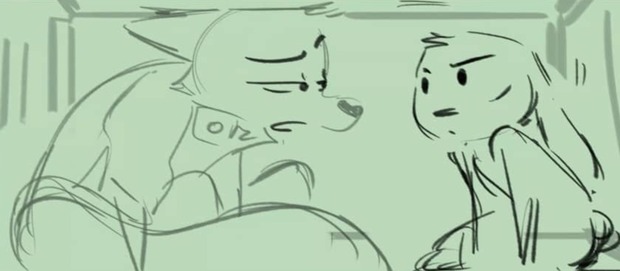 Escena eliminada de 'Zootopia'.