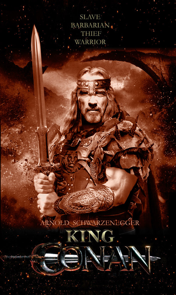 Chulo póster para una película que no existe, 'King Conan'.