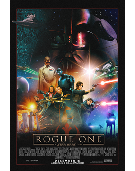 'Star Wars. Rogue One' póster de MessyPandas.