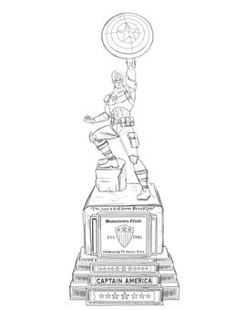 Marvel erigirá una estatua del Capitán América en Brooklyn por su 75 aniversario.