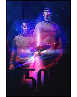 'Star Trek 50 Aniversario' por Chris Malbon.