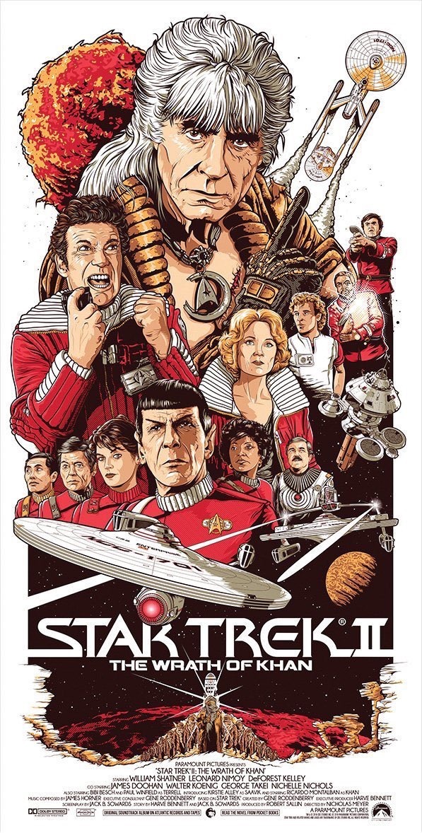 'Star Trek II' por Patrick Connan.
