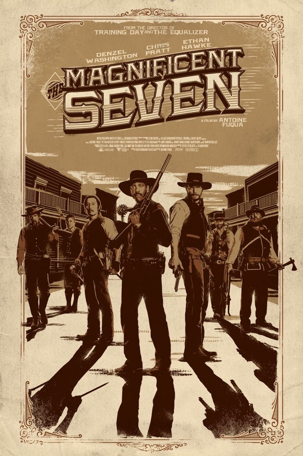 'Los 7 Magníficos' póster de Dan Shearn.