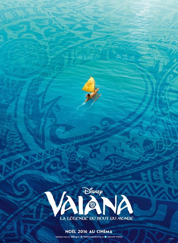 'Vaiana' póster francés.