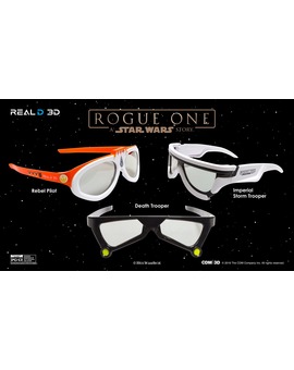 Gafas 3D Rogue One. En este caso de Reino Unido.