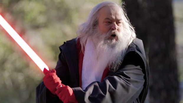 ¡La leche! ¡Santa Claus vs Jesucristo Star Wars!