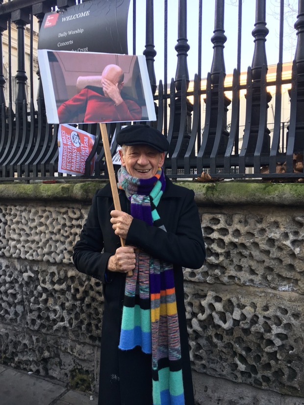 Londres, ayer en la Women's March.